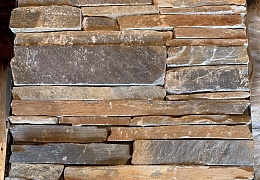Облицовочный камень RKS SLATE Rusty Black Quartz Strips