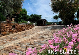 Облицовочный камень RKS SLATE Rusty Black Quartz Strips