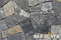 Облицовочный камень для фасада RKS SLATE Chittor Black Limestone Loose