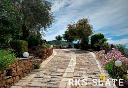 Облицовочный камень RKS SLATE Rusty Black Quartz Strips